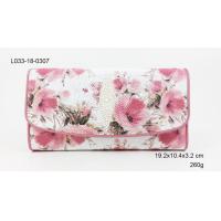 ราคา sale SS กระเป๋าหนังปลากระเบนแท้ 3 พับใหญ่ พิมพ์ลาย หนังวัวสีชมพู (3660942832)