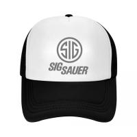 ราคา หมวกแก็ป หมวกเบสบอล หน้าบุฟองน้ำ หลังตาข่าย สกรีน SIG SAUER ด้วย Flex pu ขอบเรียบ สวย คมชัด (20780105159)