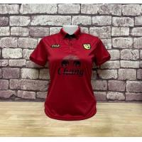 ราคา เสื้อกีฬาทีมชาติไทย ชุดกีฬา ทีมชาติไทยคอปก2 ทรงเลดี้ ฟรีไซส์ อกก่อนยืด32 38 ยาว26 นิ้ว (6535718455)