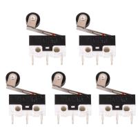 ราคา Idealhere 5Pcs Mini Micro Limit Switch Roller Lever Arm Microswitch SPDT Sub Miniature (15122223924)