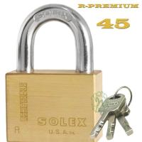 ราคา SOLEX กุญแจ R PREMIUM 45 มิล คอสั้น ห่วงคล้องกุญแจสั้น (752258702)