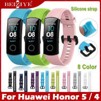ราคา สาย ซิลิโคน Silicone Wrist Strap For Huawei Honor Band 5 4 สายนาฬิกา Smart Sport Bracelet Strap For Huawei Honor Band 5 สาย Band 4 Smart Wristband Standard Version Sport Bracelet Band (1204922967)