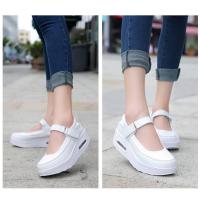 ราคา รองเท้าเพื่อสุขภาพ รองเท้าคัชชู หนังนิ่ม ทรงสายคาด น้ำหนักเบา รองเท้าพยาบาล รองเท้าสีขาว รองเท้าสีดำ (13345059336)