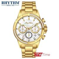 ราคา Rhythm Original นาฬิกาข้อมือผู้ชาย สายแสตนเลส รุ่น FE1621S05 สีทอง (127764735)