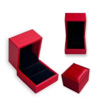 ราคา กล่องใส่แหวนกล่องใส่เครื่องประดับกล่องเก็บแหวนหนังเงาสีแดงภายในกำมะหยี่พรีเมียม (16526530949)