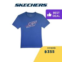 ราคา Skechers สเก็ตเชอร์ส เสื้อยืดแขนสั้นผู้ชาย เสื้อกีฬา Men Performance Running Short Sleeve Tee SP22Q4M418 01G9 (18326792227)