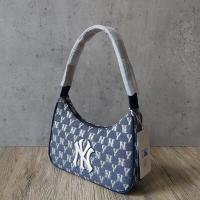 ราคา COD กระเป๋า MLB แท้ NEW YORK YANKEES มี 3 สีMONOGRAM JACQUARD HOBO BAG กระเป๋า ny (15246810918)