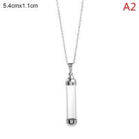 ราคา RUASA สร้อยคอขวดแก้วใสแบบเปิดได้สำหรับฝาเกลียวแอชเหล็กโซ่ขวดเก็บฝันจี้ขวดน้ำหอมสร้อยคอนำโชค (19664689594)