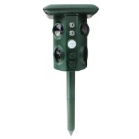 ราคา Solar Ultrasonic Animal Repeller Outdoor Bird Warner ไดรฟ์เมาส์ไล่แมลง Expeller Infrared (14975296130)