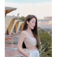 ราคา เสื้อ กางเกงขายาว ผ้ายืด อัดย่นเล็กผ้าดี อก34 40ยาว17 เอว24 34สะโพก40ยืดได้อีก (13454685910)