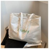 ราคา กระเป๋าผ้าใบ กระเป๋าสะพายข้าง กระเป๋าช้อปปิ้ง กระเป๋าพีวีซีกันน้ำ ความจุขนาดใหญ่ Bag PVC (18735161901)