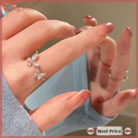 ราคา Ruing แหวนเพชรอัลลอยรูปผีเสื้อสุดหรูจากเกาหลีสำหรับแฟชั่นสำหรับผู้หญิงเครื่องประดับเฉพาะตัวปรับได้สำหรับงานเลี้ยงงานแต่งงาน (20967921402)