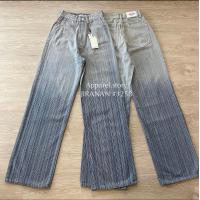 ราคา กางเกงยีนส์กระบอกใหญ่ JIRANAN 1258 ดีเทลลายผ้า ฟอกทูโทน เก๋ๆ (19960073848)