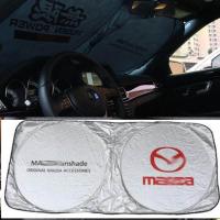 ราคา สำหรับ Mazda 2 3 6 8 CX5 CX7 CX9 CX 5 CX 7 RX 8รถ Sunshade Sun ด้านหน้าด้านหลังฟิล์มกระจก UV Protect Reflector (11398109401)