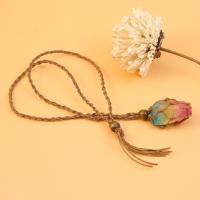 ราคา สร้อยคอควอตซ์ธรรมชาติตาข่ายดิบจี้สร้อยคอหินบำบัดอเมทิสต์งานฝีมือสานเชือกสร้อยคอเครื่องประดับของขวัญ (21358860332)
