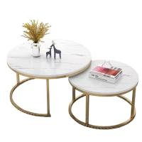 ราคา HANGROO FURNITURE H333 โต๊ะลายหินอ่อน ซ้อน2ชั้น โต๊ะกลมห้องรับแขก โต๊ะกาแฟ โต๊ะทรงกลม โต๊ะในห้องรับแขก โต๊ะคาเฟ่ (20759894467)