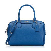 ราคา กระเป๋าถือ Coach แท้ หนังแท้ ฟอกแบบกันรอยขีดข่วน รุ่นใหม่ สวยมาก มีสายยาว COACH 32202 BENNETT SATCHEL IN CROSSGRAIN LEATHER Atlantic (21362801441)