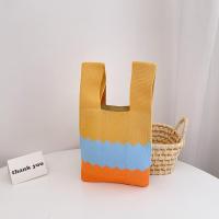 ราคา สายรุ้งลายถักกระเป๋าถือ กระเป๋าถือสไตล์ญี่ปุ่น Handmade Handbags กระเป๋าถือสุภาพสตรี กระเป๋าถือน่ารักถัก กระเป๋าถือสุภาพสตรีแบบสบาย ๆ กระเป๋าถือนำกลับมาใช้ใหม่ ถักกระเป๋าสะพาย Women Bag (19536616961)