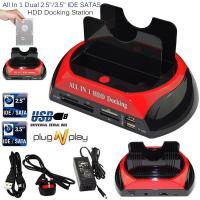 ราคา USB 2 0 All In 1 Hard Drive Disk Docking Station for 2 5 Inch 3 5 Inch SATA IDE HDD Support One Touch Backup and Tool free HDD Installation USB 2 0 Power Cable and External Power Supply 12V 3A Include