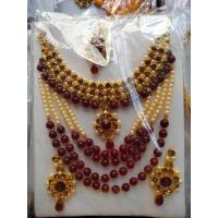 ราคา เซ็ตเครื่องประดับงานอินเดีย ชุดสร้อยแขกรวม 4 ชิ้น มีให้เลือก 5 สี (19136146587)