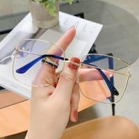 ราคา พร้อมส่งทันที แว่นตากรองแสง แว่นตาแฟชั่น เลนส์บลูบล็อค กรอบสี่เหลี่ยมใหญ่ รุ่น (16190333329)