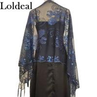 ราคา Loldeal พู่ผ้าคลุมไหล่เลื่อมปักชุดราตรีพรรคหญิงเจ้าสาว Cheongsam ผ้าคลุมไหล่ (15381002179)
