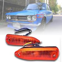 ราคา ไฟไฟเลี้ยวข้างแก้ม ไฟข้างแก้ม รุ่น นิสสัน ดัทสัน NISSAN DATSUN 510 521 ปี 1968 1972 สีส้ม ข้างซ้าย ขวา 1 คู่ (9404468925)