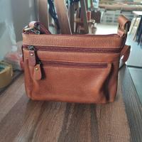 ราคา กระเป๋าหนังแท้ สะพายข้าง ครอสบอดี้ หนังชามัวสวย ๆ (21136408667)