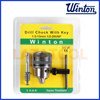 ราคา WINTON หัวสว่าน รูเกลียว พร้อมแกนโรตารี่ ขนาด 1 5 13 mm 1 2 นิ้ว ขนาดรู 1 2 นิ้ว x 20 UNF หัวสว่านไฟฟ้า หัวสว่าน อะไหล่สว่าน Spanner Drill Chuck ของแท้ (19525011225)