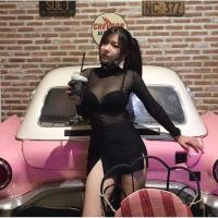 ราคา บอดี้สูทคอเต่า บอดี้สูทซีทรู บอดี้สูทเซกซี่สีดำ220 สีดำ อกFreesize 32 38 (11145652887)