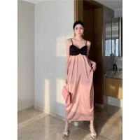 ราคา พร้อมส่ง เดรสสายเดี่ยวยาวสีโอรสดำ เดรสงานแต่ง (19186634204)