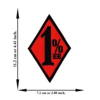 ราคา ตัดรีด ตัวรีดติดเสื้อ อาร์มปัก ติดเสื้อปัก ปักเสื้อ DIYลาย 1 เปอร์เซ็น สีดำขอบแดง มีบริการเก็บปลายทาง (6186690607)