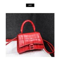 ราคา 2020กระเป๋าขนาดเล็กหนังอินเทรนด์มินินาฬิกาทราย B หัวเข็มขัด Cowhide กระเป๋าถือแบบพกพาทแยงมุมกระเป๋า (6540910499)
