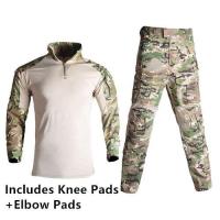 ราคา KSMยุทธวิธีเครื่องแบบผู้ชาย G3พรางทหารเสื้อผ้าชุดต่อสู้เสื้อยุทธวิธีกางเกงกับรองเข่า USMC (16488847329)