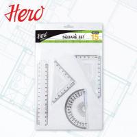 ราคา Hero ชุดเรขา 15 cm RULER 15 cm 1 ชุด (1792244323)