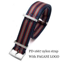 ราคา September 2022 PAGANI DESIGN PD1667 007 Watches men Original NATO watch strap Silicone Stainless strap Blue 20mm (16407889543)