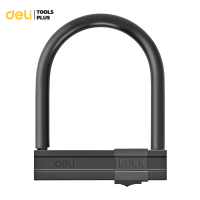 ราคา Deli ที่ล็อคล้อ กุญแจล็อคล้อ แบบตัวยู ป้องกันแน่นหนา ทนทาน เหล็กอย่างดี U Shaped Lock (20914820485)