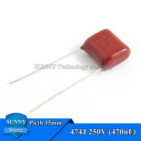 ราคา 20Pcs CBB22 474J 250V 470nF 0 47UF CBB ตัวเก็บประจุฟิล์มโพลีโพรพิลีนเมทาลิค Capacitor Pitch 15MM 250V 474J 474K (7777948119)