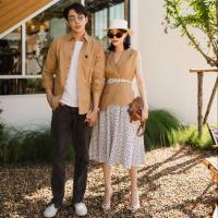 ราคา ชุดคู่ ชุดออกงานคู่ ชุดไปงานคู่ ชุดคู่สวยๆ เสื้อคู่ ชุดถ่ายprewedding ชุดใส่วาเลนไทน์ ชุดคู่รัก VSM 2061 1 (18868658568)