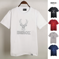 ราคา IBEROZ เสื้อยืด สไตล์มินิมอล ปักลายกวาง รุ่นS DEER (14092803455)