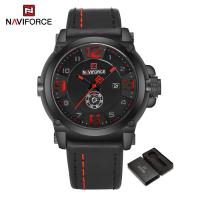 ราคา NAVIFORCE Sports Men Watch 2023 Waterproof Shock Resistant Date Wristwatch Original Brand Genunie Leather NF9099 (21126794267)