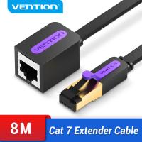 ราคา Vention สายแลนเน็ต cat 7 สายแลน Ethernet RJ45 Cat7 สาย LAN ตัวขยายสายเคเบิลชายหญิง Lan Network Extension สายเคเบิลสำหรับ PC แล็ปท็อป สายแลน 5 เมตร lan cable (1612606365)