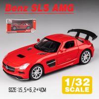 ราคา รถบรรทุกโมเดลรถยนต์หล่อเหล็ก SLS AMG สำหรับยานพาหนะ Kids Toys สะสมงานอดิเรกของเล่นอัลลอยรถเลโอ1 32เมอร์เซเดสเบนซ์ (20266717301)