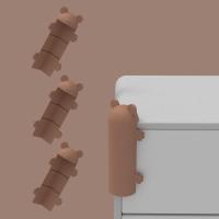 ราคา HamshMoc ซิลิโคน Pelindung Sudut Meja ลายหมีการ์ตูนสำหรับเด็ก4ชิ้นมุมกันกระแทกสำหรับเด็กทารกความปลอดภัยของเฟอร์นิเจอร์ขอบป้องกันติดตั้งได้ง่ายสำหรับใช้ในบ้าน (18259719977)