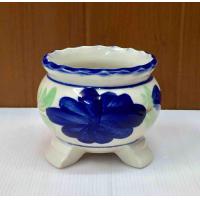 ราคา กระถางธูปเซรามิก กว้าง3 5 สูง3 5 สีขาวเขียนลาย กระถาง กระถางธูป ไหว้ สักการะ บูชา พระพุทธ พระธรรม พระสงฆ์ ปักธูป ควัน กลิ่นหอม วัด ไหว้เจ้า (15920699555)