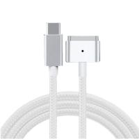 ราคา USB Type C to Magnetic T Tip Adapter Cable Cord ออกแบบมาสำหรับ MacBook Air 45W 60W 85W Magnetic 5 Pin Braided Cable (13377677988)