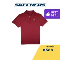 ราคา Skechers สเก็ตเชอร์ส เสื้อโปโลผู้ชาย Men Knit Polo SP123M075 RED (20383109003)