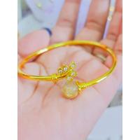 ราคา กำไลทองไมครอน กำไลชุบทองแท้ 100 กำไลฟรีไซต์ เศษทองคำแท้ สร้อยหุ้มทอง ชุบทอง 24K ไม่ลอก ไม่ดำ (14438478022)
