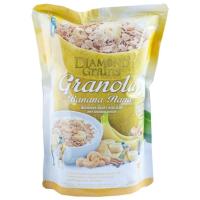 ราคา Diamond Grains Banana Granola ซีเรียลกราโนล่า ผสมกล้วยอบแห้ง 500g (15827953727)