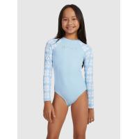 ราคา ROXY เสื้อรัชการ์ดวันพีซแขนยาวสำหรับเด็กผู้หญิงอายุ 6 16 ปี Vacation Memories Long Sleeve One Piece Rashguard 233 ERGWR03360 BGB6 (21063901674)